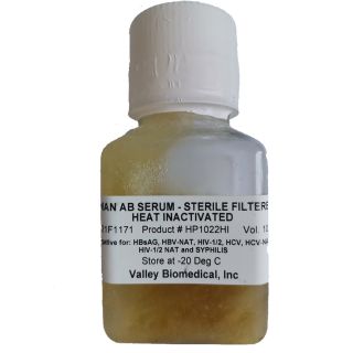 Valley biomedical/BioIVT人AB血清Human AB Serum